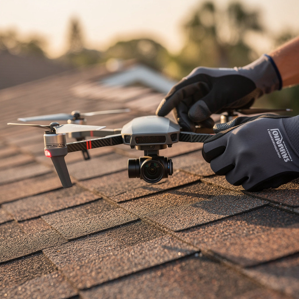 Orlando Roof Repair using drone technology for precise roof inspection in Central Florida
